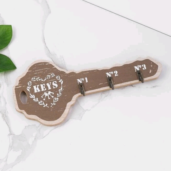 🍉5 for $25* Wood Key Rack - Picture 3 of 4